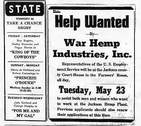 Help Wanted! Imagine the thousands of jobs Hemp would create today.